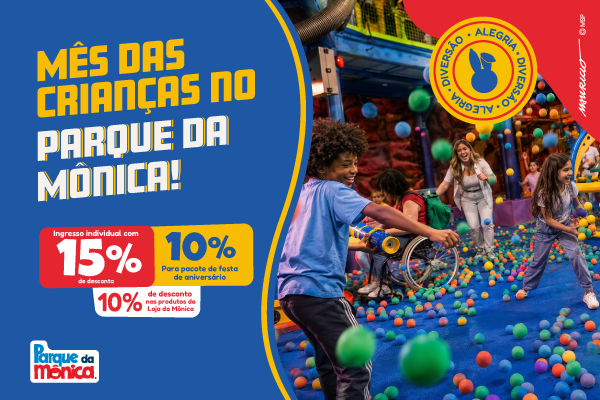 Mês Das Crianças no Parque da Mônica!