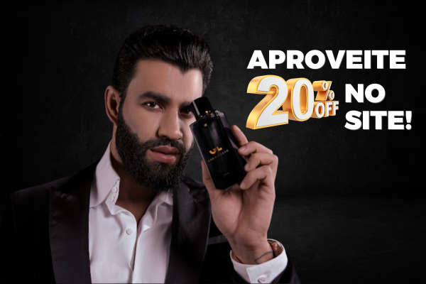 20% OFF em perfumes Gustavo Lima