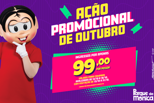 Mês Das Crianças no Parque da Mônica!